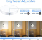 Ferswe Rechargeable Tap Lights, Dimmable Touch Night Lights - Image 3