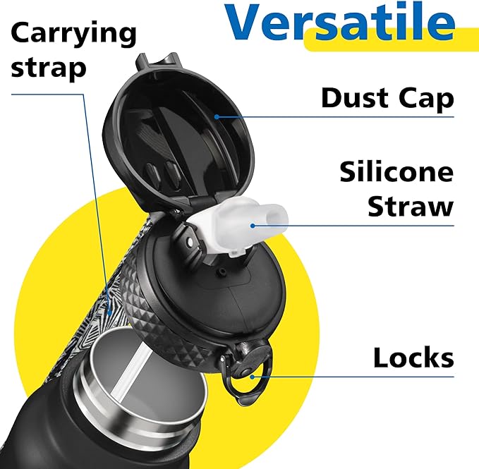 Han's Bottle Sports Water Bottle - 24 Oz - Image 3