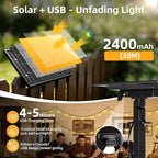 100FT Solar Lights Outdoor Waterproof: G40 30M Shatterproof Bulbs Patio Lights - Image 5
