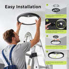 hepside Motion Sensor Ceiling Light Wired, 3000K/4000K/6500K LED Flush Mount - Image 7