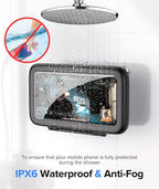 LC-dolida Shower Phone Holder Waterproof 480 Rotation Phone Stand Case Mount - Image 3