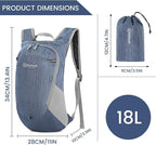 ZOMAKE Ultra Lightweight Packable Backpack 18L, Small Foldable Hiking Backpacks - Image 2