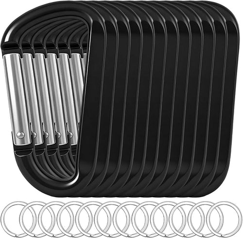 12PCS Carabiner Keychain Clip by Oupengsky