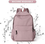 Purple School Backpack for Girls Water Resistant High School Book Bag Simple - Image 5