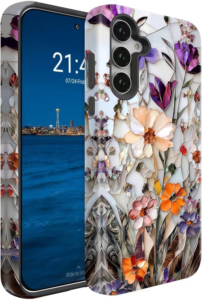 Compatible for Samsung Galaxy A37 5G Case, Dual Layer Heavy Duty 2 in 1 by BSMOSPER