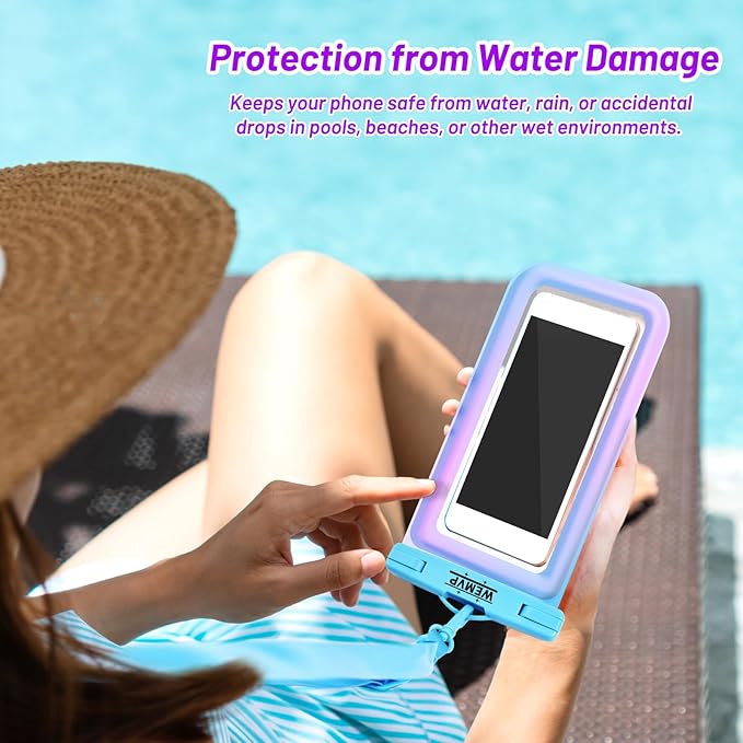 Personalized Initial Waterproof Phone Pouch Case - Image 7