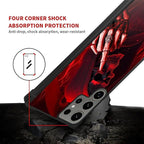 for Samsung Galaxy S24 Ultra Case, Gestures Funny Skull Pattern Graphic Design - Image 6