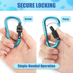 Cridoz Locking Carabiner D Ring Clips - Image 4