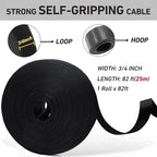 82ft 3/4 inch Fastening Cable Ties, Hitotsu Reusable Hook and Loop Roll - Image 2