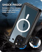 Beeasy for iPhone 12 Pro Max Waterproof Case, 360 Full Body Heavy Duty Phone - Image 4