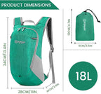 ZOMAKE Ultra Lightweight Packable Backpack 18L, Small Foldable Hiking Backpacks - Image 2