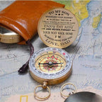 Luminous Compass Dad to Son Enjoy The Ride Compass Camping Outdoor Hiking - Image 7