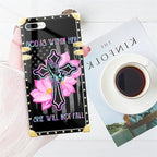 Compatible with iPhone 8 Plus 7 Plus Case, Praying Cross Hands Luxury Golden - Image 7