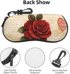 Watercolor Orca Whale Glasses Case Neoprene Portable Zipper Eyeglass Bag - Image 4