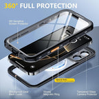 Red2Fire for iPhone 16 Pro Case Waterproof, Phone Case 6.3" Black/Clear - Image 4