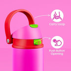 18 oz Insulated Water Bottle for Kids: Meoky Stainless Steel Water Bottle - Image 6