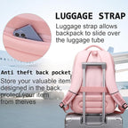 Volher Laptop Backpack, Business Travel Anti Theft Slim Durable Laptops Backpack - Image 6