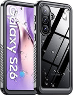 Temdan Designed for Samsung Galaxy S26 Case Waterproof, Built-in Lens & Screen by Temdan