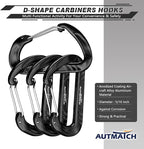 AUTMATCH Carabiner Clips, 4 Pack - Image 3