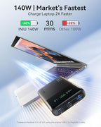 INIU 25000mAh Power Bank, Compact High Capacity 140W Laptop Portable Charger - Image 2