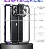 Temdan Compatible with iPhone 14 Pro Max Case Waterproof, Built-in Screen & - Image 4