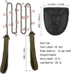 Pocket Chainsaw with Paracord Handle 36 Inches 16 Teeth Long Chain Hand Saw - Image 2