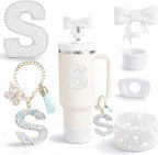 6PCS White Stanley Cup Accessories Set Fit by MOTEERLLU