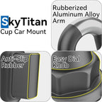 SkyTitanfor Garmin GPS Car Mount Cup Holder Replacement 17mm Ball Mount - Image 6