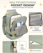 coofay Large Travel Backpack For Women Men Airline Approved Carry On Backpack - Image 5