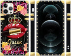 Compatible with iPhone 12 Pro Max Case, Queen Lip Crown Leopard Print Luxury - Image 2