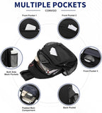 Crossbody Bag Casual Sling Bag for Men, Convertible Backpack, 3-in-1 Anti-Theft - Image 5