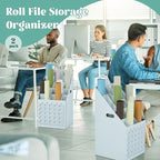 Menkxi 2 Pack 25 Slot Roll File Holder Vertical Blueprint Storage Organizer - Image 6