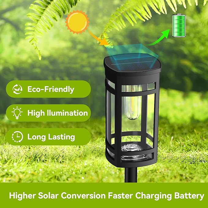 EXCMARK 2 Pack Solar Lights Outdoor Waterproof - Image 6
