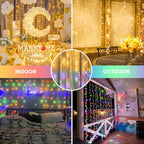 JMEXSUSS 300LED Dual Color Changing Curtain Lights - Image 7