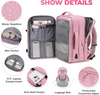 Rcrirth Travel Backpack for Women | Expandable Carry On Backpack - Image 4