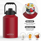 WATERSY Half Gallon Water Bottle Insulated, BPA Free&Leak Proof, 64oz Stainless - Image 5