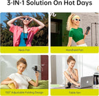 JISULIFE Handheld Fan Life7 – Ultimate Flexibility: Wide & Strong Airflow - Image 2