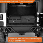 Hooke Road JK JL Trunk Cargo Storage Drawer System & Fridge Slide Mount & - Image 3