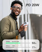 VRURC Portable Charger with Built-in Cable, 10000mAh 22.5W Fast Charging USB C - Image 3