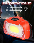 Lichamp Camping Headlamp Flashlight 4 Pack, Outdoor Battery Powered Head Lamp - Image 2