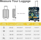 ANNA QUEEN World Travel Luggage Cover, Adventure Theme Suitcase Protector - Image 4
