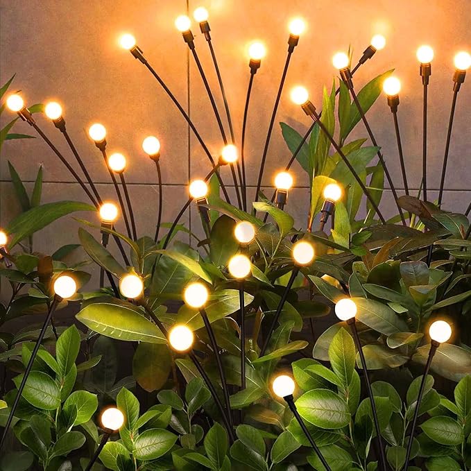 NBQQ Solar Garden Lights Outdoor, Waterproof Solar Powered Lights by NBQQ