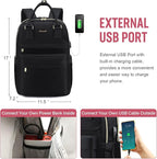 LOVEVOOK Laptop Backpack for Women 15.6 Inch Laptop Bag - Image 5