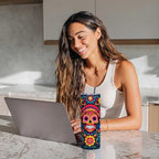 Firmiso 20 oz Tumbler｜Skinny Insulated Travel Mug｜Sugar Skull Floral Stainless - Image 6