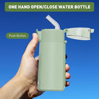 5oz Small Water Bottles with Straw, Mini Water Bottle with One-Hand Open Design - Image 7