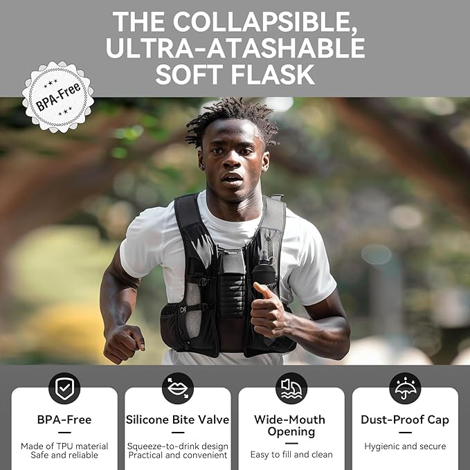 150ml Soft Flask Soft Water Bottle - Image 4