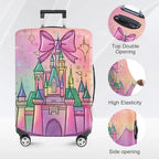 ANNA QUEEN Fantasy Castle Travel Luggage Cover -Stretchable Airplane Suitcase - Image 2