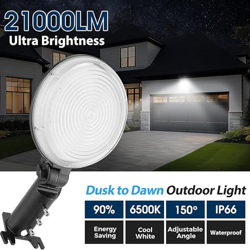 150W LED Barn Light, 4 Pack 21000LM Dusk to Dawn Outdoor Lighting, Yard Lights - Image 2