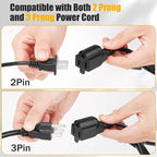 3 Prong 1 to 4 Outlet Power Cord Splitter Cord, Indoor Outdoor Cable Strip - Image 4