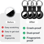 Linsaner Holder for AirTag 2nd Gen & 1st Gen, Silicone Case Keychain Key Ring - Image 6